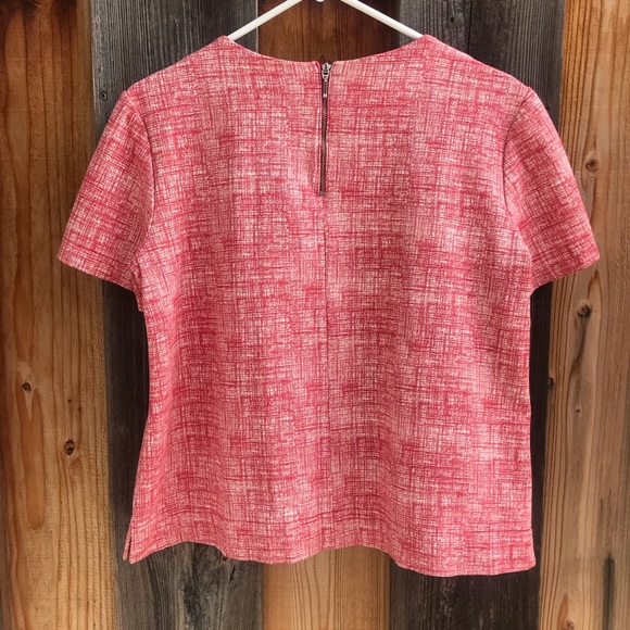 Mercer & Madison Red/White Short Sleeve Top - Picture 2 of 8